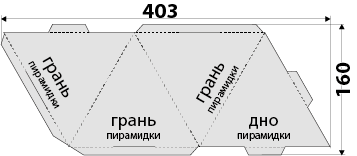 Схема для сборки тетраэдра