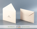 Картонный матовый конверт С5 с треугольным клапаном по индивидуальному дизайну